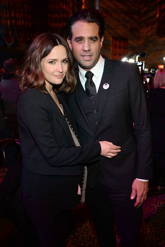 Rose Byrne (L) and Bobby Cannavale attends the after party of the New York premiere of "Vinyl"