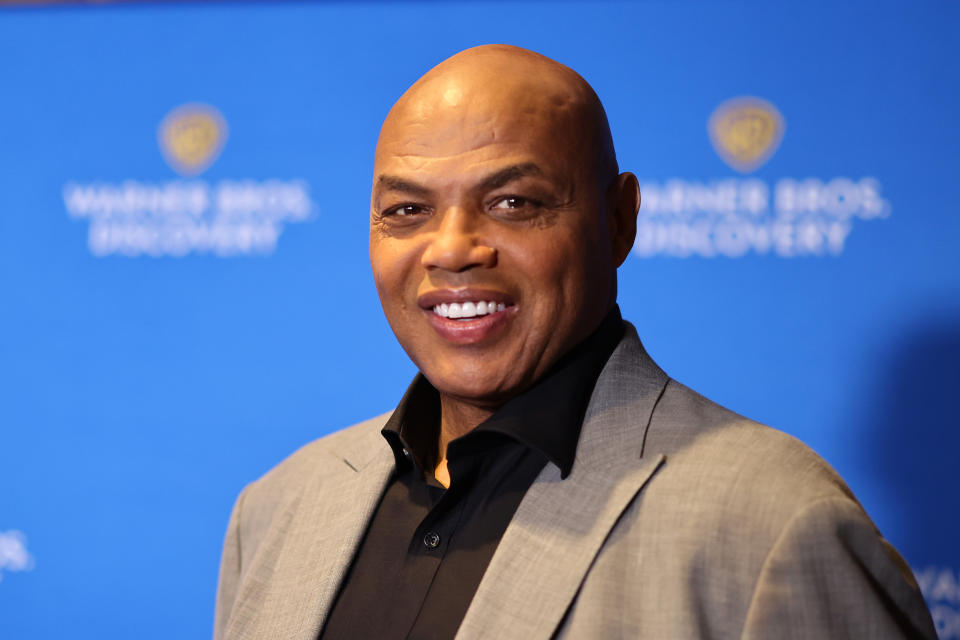 NEW YORK, NEW YORK - MAY 15: Charles Barkley attends the Warner Bros. Discovery Upfront 2024 on May 15, 2024 in New York City.  (Photo by Mike Coppola/Getty Images for Warner Bros. Discovery)