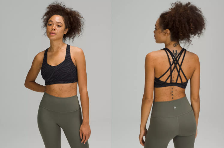 Lululemon Free To Be Serene Bra's is included in this week's We Made Too Much markdowns.