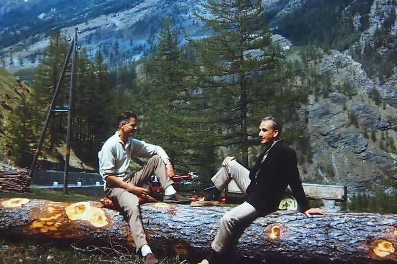 Reg and George in the Alps -Credit:Mike Parker