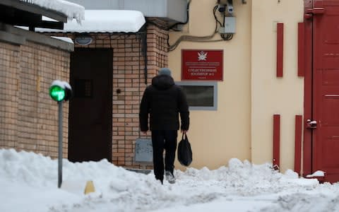 Outside of the Lefortovo detention centre in Moscow, where Paul Whelan is being held. His lawyer has meanwhile asked for bail.  - Credit: REUTERS/Shamil Zhumatov