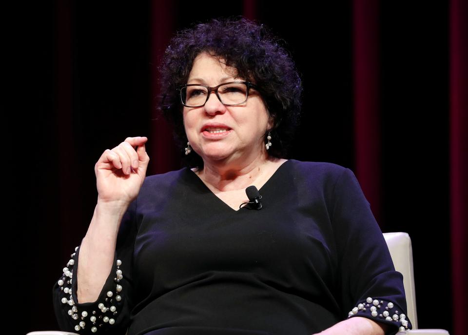 Supreme Court Associate Justice Sonia Sotomayor discusses her life story and her new book during an event at George Washington University in March.