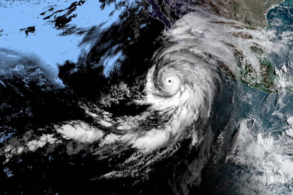 Orkanen Hilary den 18. august 2023. (NOAA)