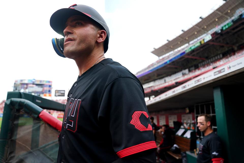 Cincinnati Reds first baseman Joey Votto, 40 years old, is in the middle of his 17th and potential final season with the Reds.