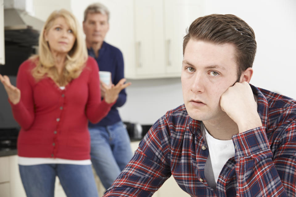 Mature Parents Frustrated With Adult Son Living At Home