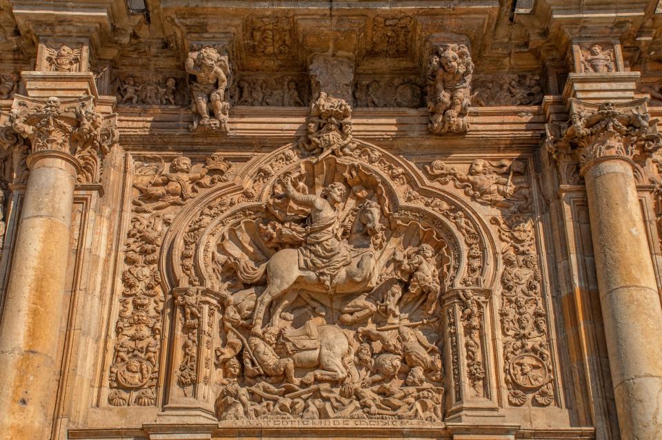 Detail of a Parador in Leon, housed in a former convent - getty