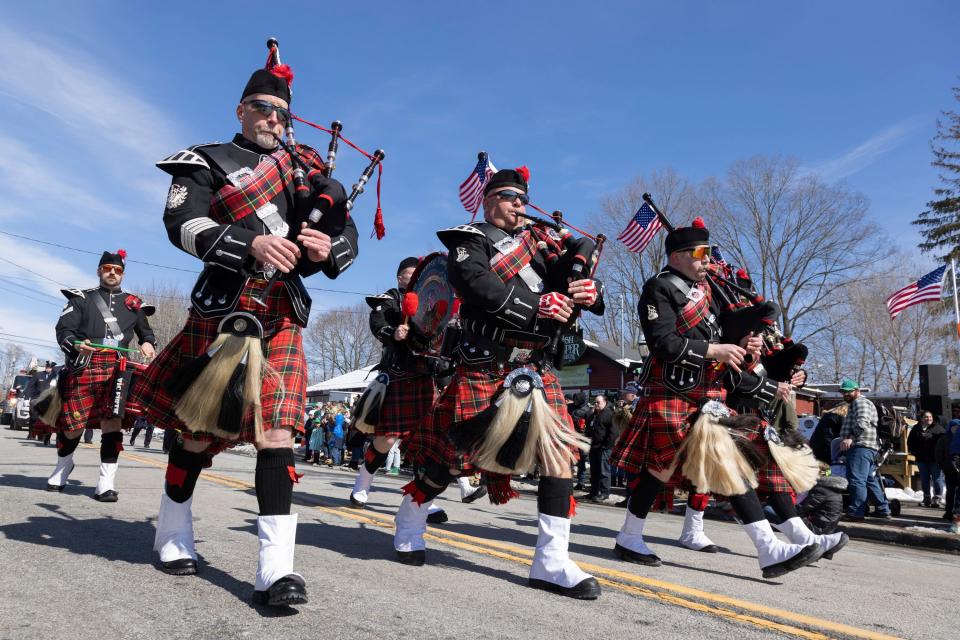 The Mid-Hudson St. Patrick's Day Parade heads down Windermere Avenue in Greenwood Lake, March 13, 2022. This year's parade will take place on March 12 in the Village of Goshen.
(Photo: ROBERT G. BREESE/FOR THE TIMES HERALD-RECORD)