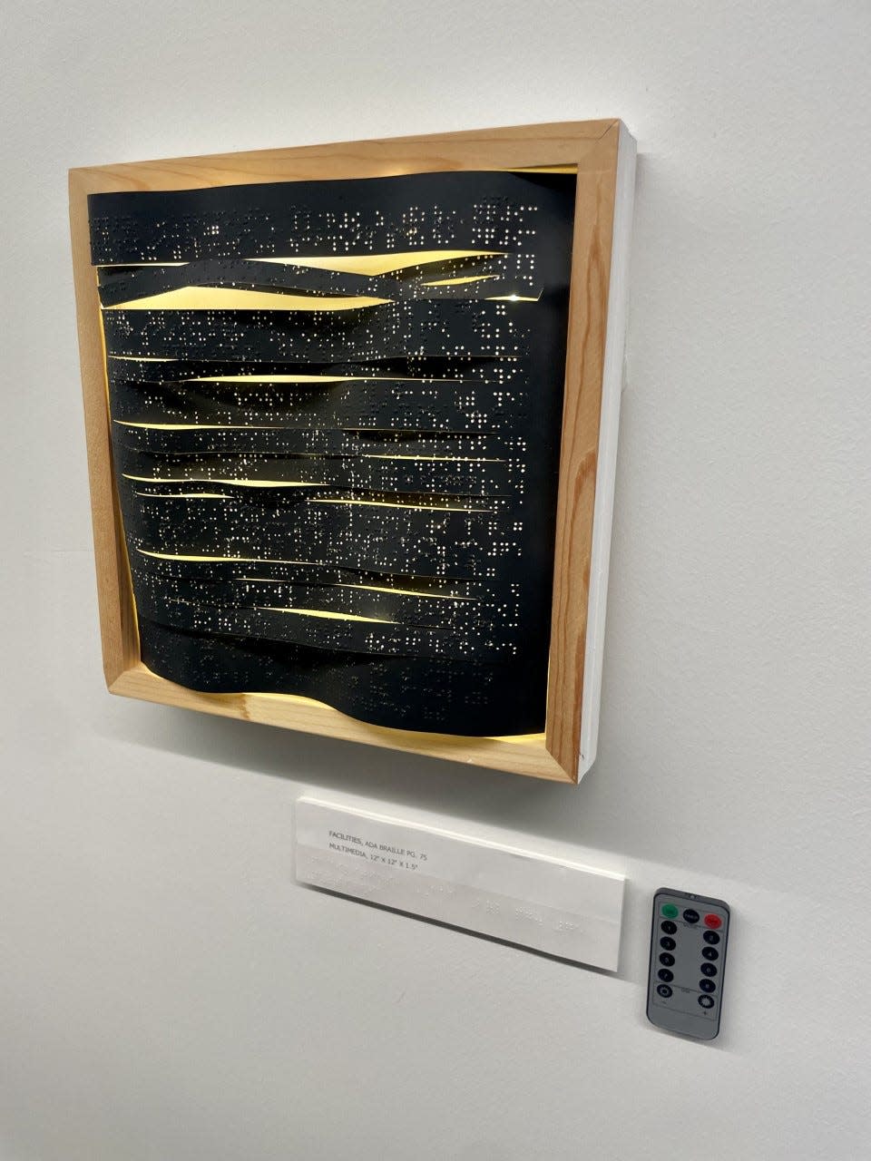 Braille artwork is just one of the ways the Tom and Ruth Harkin Center prioritized accessibility and inclusivity in its design.