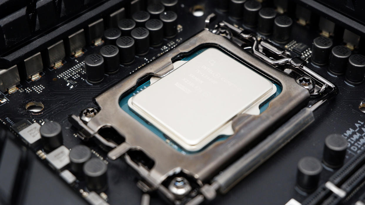  Intel Core i5 13400F CPU in a motherboard socket 