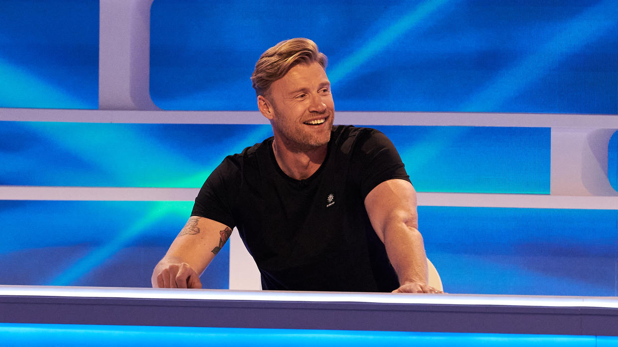 Freddie Flintoff is saying goodbye to 'A League of Their Own' after 12 years. (Ali Painter/Sky)