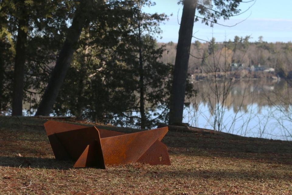 Large Corten Weathering Steel Fire Pit