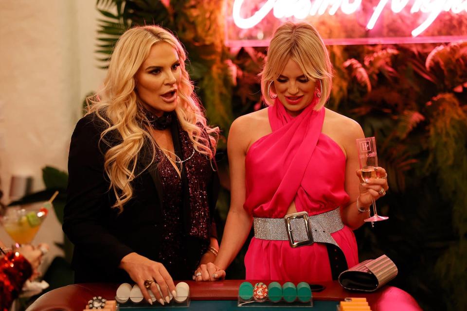 THE REAL HOUSEWIVES OF SALT LAKE CITY -- "Friendship Roulette"  Episode 204 -- Pictured: (lr) Heather Gay, Whitney Rose -- (Photo by: Andrew Peterson/Bravo/NBCU Photo Bank via Getty Images)