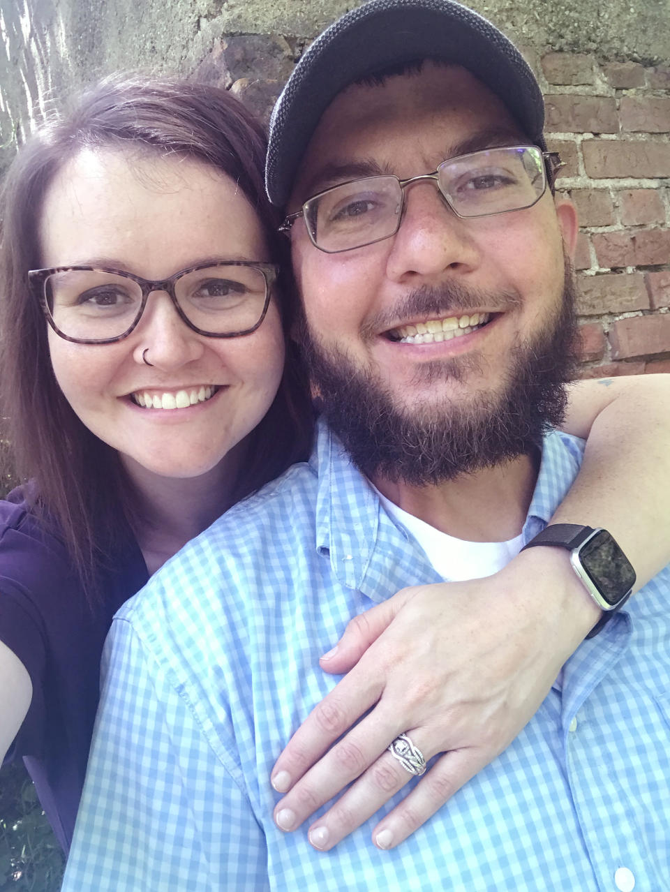 Jessica Davis never thought she'd get married until she reconnected with a former classmate, Robbie Davis. He never asked her about her limp or painful health history and she liked how he focused on the now.  (Courtesy Jessica Davis)