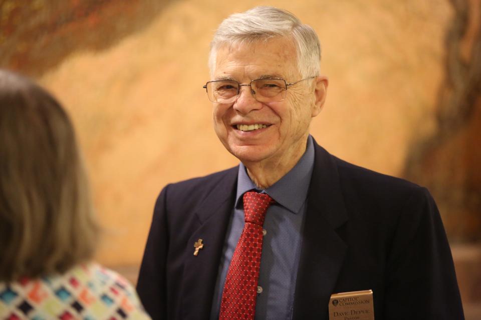 Capitol Commission minister Dave DePue organized a National Day of Prayer event Thursday at the Statehouse.