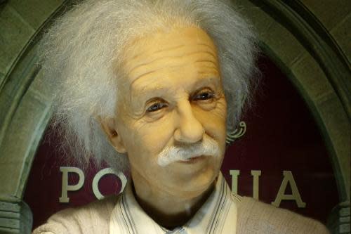 wax figure of Einstein