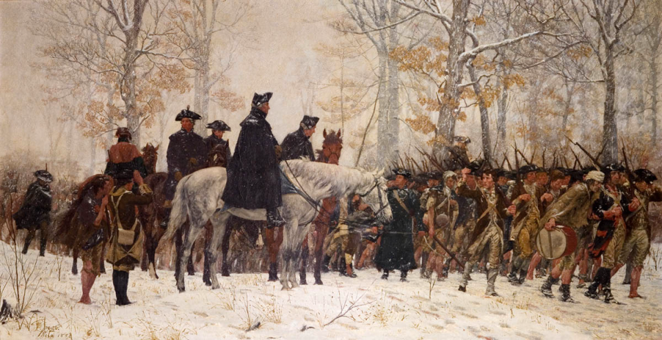 Washington's army at Valley Forge.