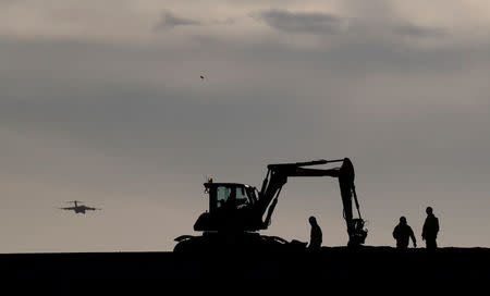 Construction takes place on the Western Peripheral Route in Aberdeen, Scotland, Britain January 17, 2018. REUTERS/Russell Cheyne
