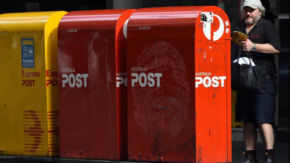 Last year the postal service shipped a million packages to China, with an annual growth of about 20 per cent. Source: AAP, file