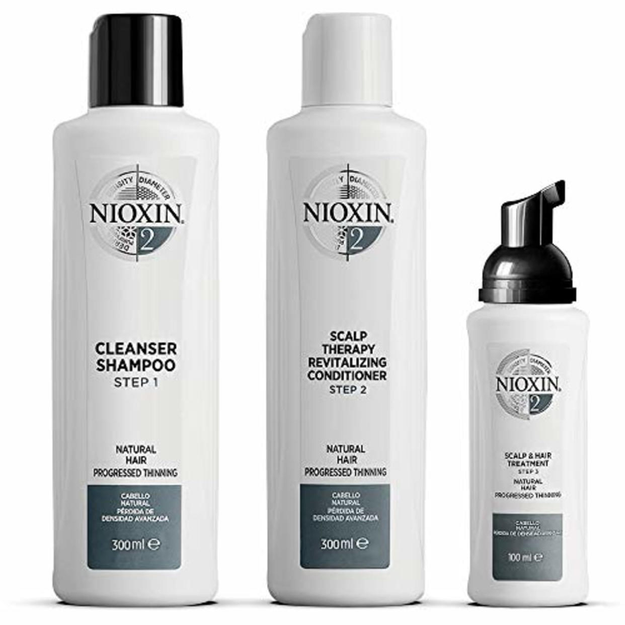Nioxin System Kit 2, Natural Hair with Light Thinning, Full Size (3 Month Supply) (Amazon / Amazon)