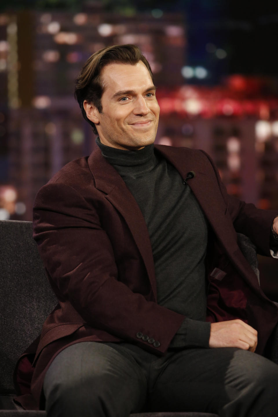 Cavill on "Jimmy Kimmel Live!" in 2019