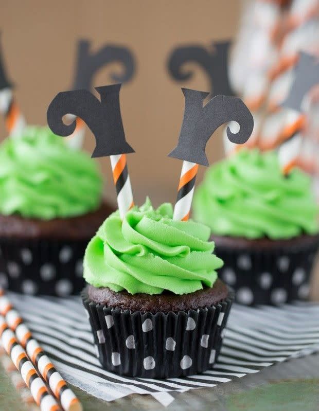 Cupcakes sorcière Halloween