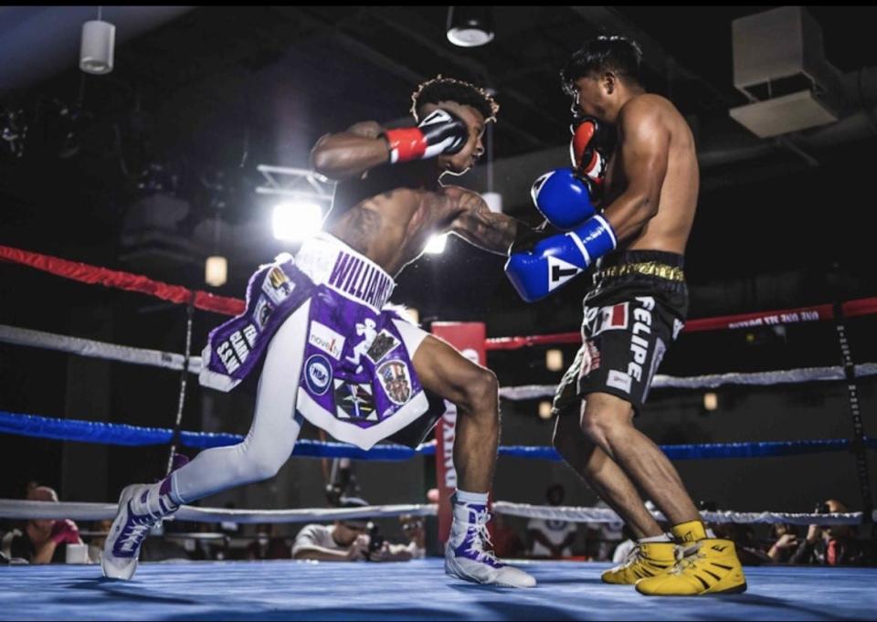 Fayetteville's Michael Williams Jr., left, is scheduled to box John Bauza in a battle of undefeated junior welterweights on ESPN+ on Saturday, Dec. 11, 2021. The fight is part of an undercard at Madison Square Garden, where the feature fight is between lightweight fighters Vasiliy Lomachenko and Richard Commey.