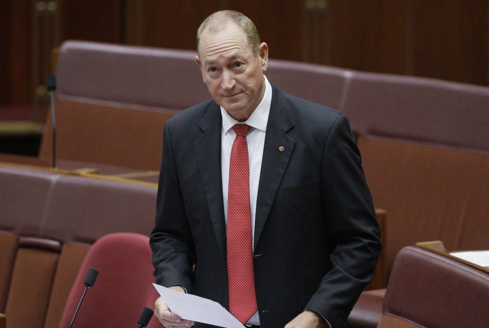 Mr Anning was condemned by Australia’s Senate for his comments (Picture: AP)