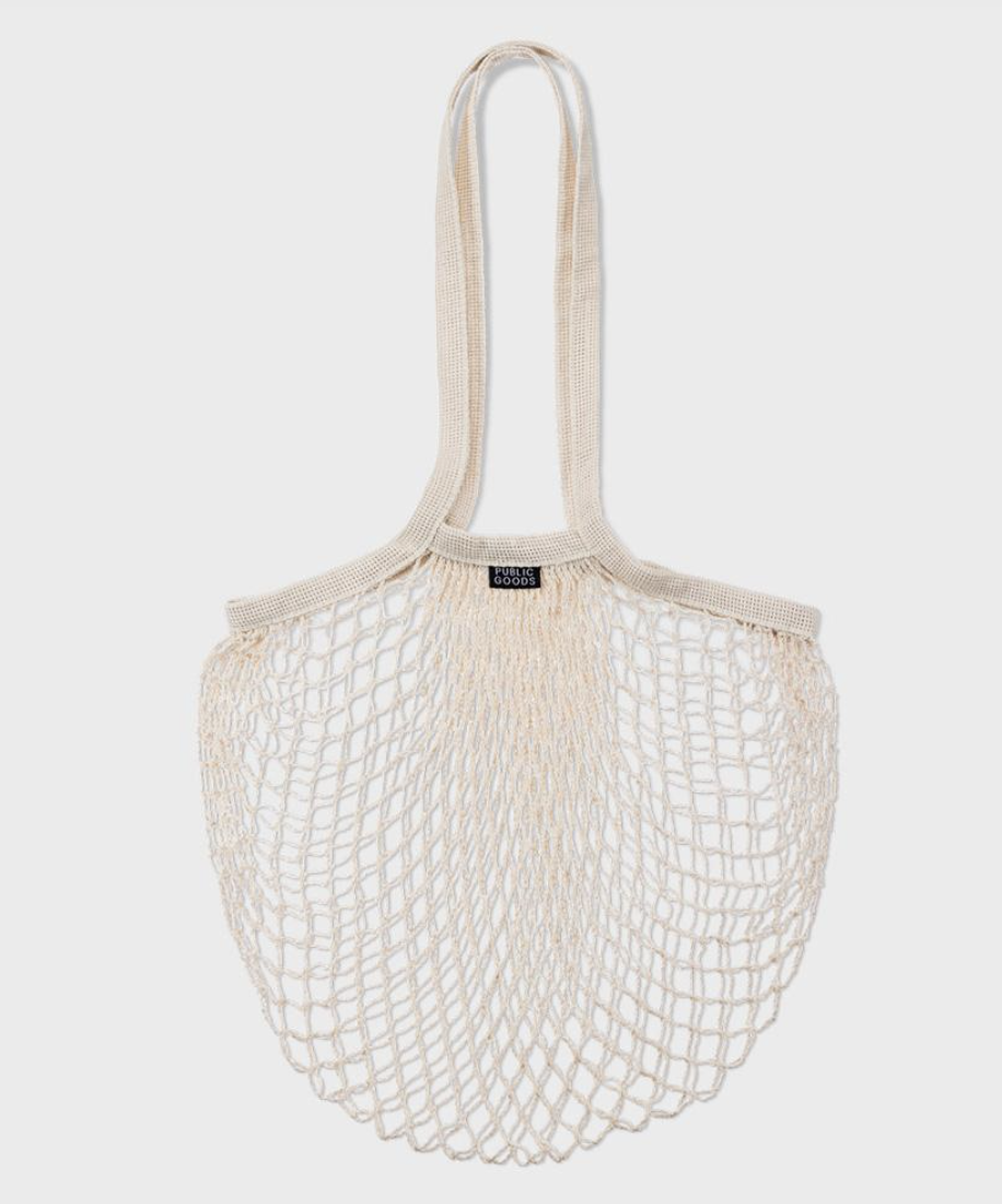 wide mesh tote bag