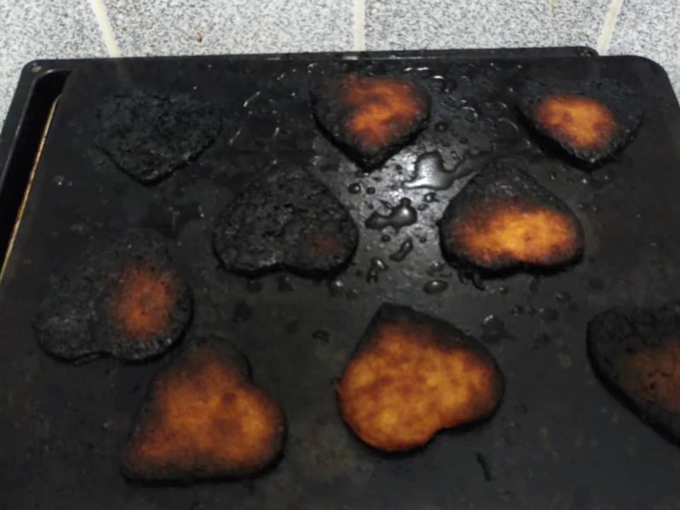 cookie baking fail