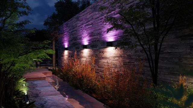 Philips Hue's new outdoor Dymera wall lights beam up and down