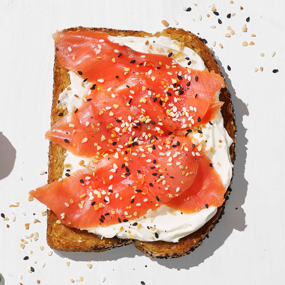 Smoked Salmon & Everything Bagel Toast