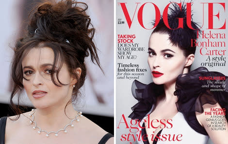 Helena Bonham Carter at the Oscar's 2013/VOGUE