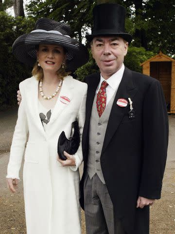 <p>Steve Finn/Getty</p> Lord Andrew Lloyd Webber and wife Madelaine arrive at Royal Ascot for the third day of the Royal Meeting June19, 2003 in Ascot, England.