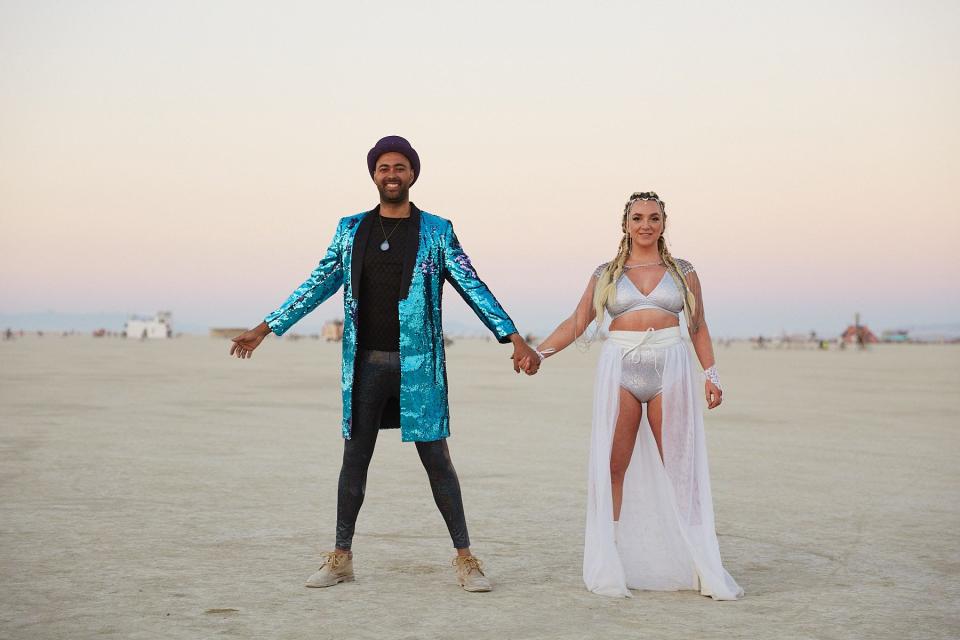 Ari and Chase Burning Man wedding