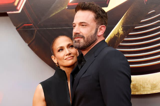 <p>MICHAEL TRAN/AFP via Getty Images</p> Jennifer Lopez and Ben Affleck at world premiere of 'The Flash'