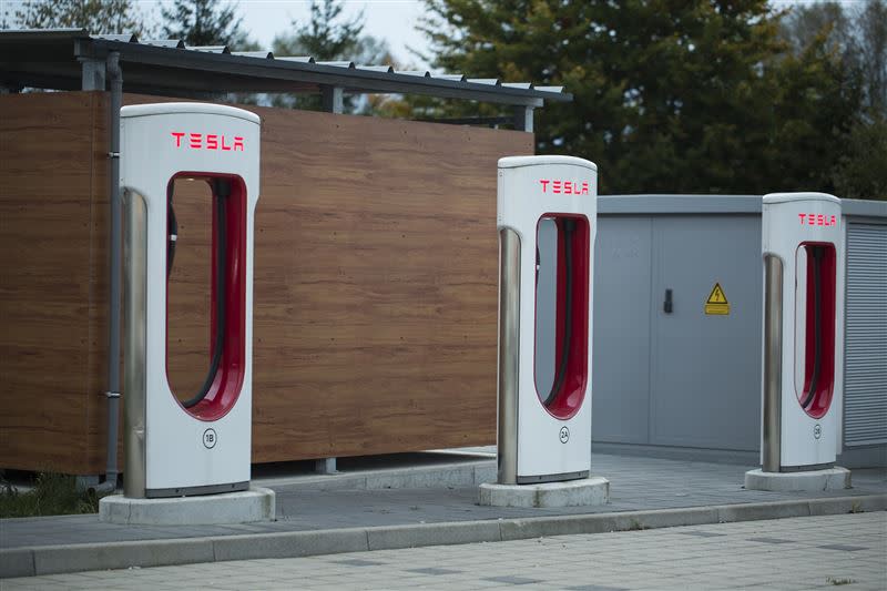 特斯拉超級充電站目前僅供自家車款使用。（圖／Tesla提供）