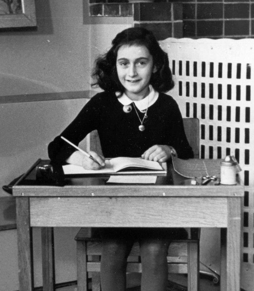 Anne Frank, author of Diary of a Young Girl, in 1940.