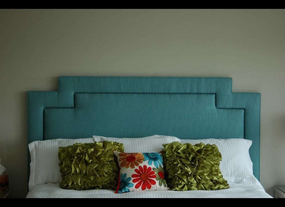 Change up the focal point of your bedroom at a fraction of the cost with a reupholstered headboard. Follow the step-by-step process at <a href="http://www.bhg.com/rooms/bedroom/headboard/how-to-upholster-a-headboard/" target="_hplink">Better Homes and Garden</a>.    Flickr photo by <a href="http://www.flickr.com/photos/kerryanndame/6023757251/" target="_hplink">Posh Living, LLC</a>