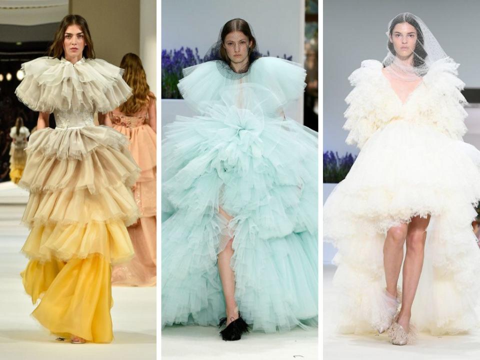 From left to right: Alexis Mabille, Giambattista Valli, Giambattista Valli (Photo: Getty)