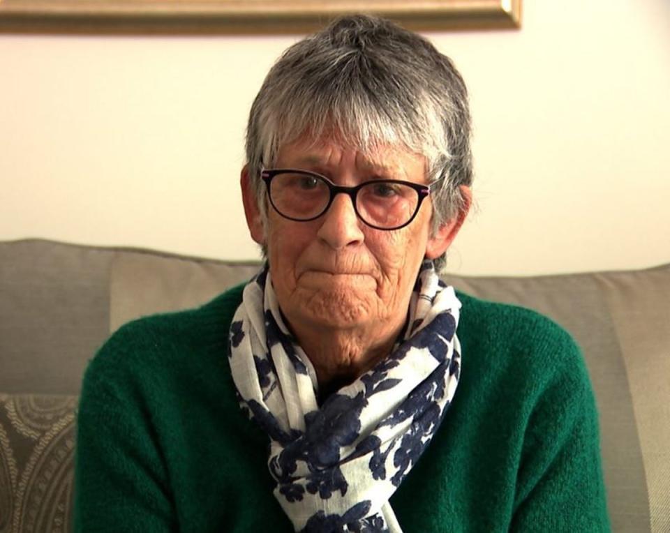 An anxious Carol Mackellar fears for her husband’s health, including a heart issue (BBC)