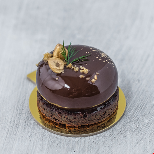 Nomtella – an espresso mousse with salted caramel, chocolate brownie and hazelnut number. (PHOTO: KOI Dessert Bar)