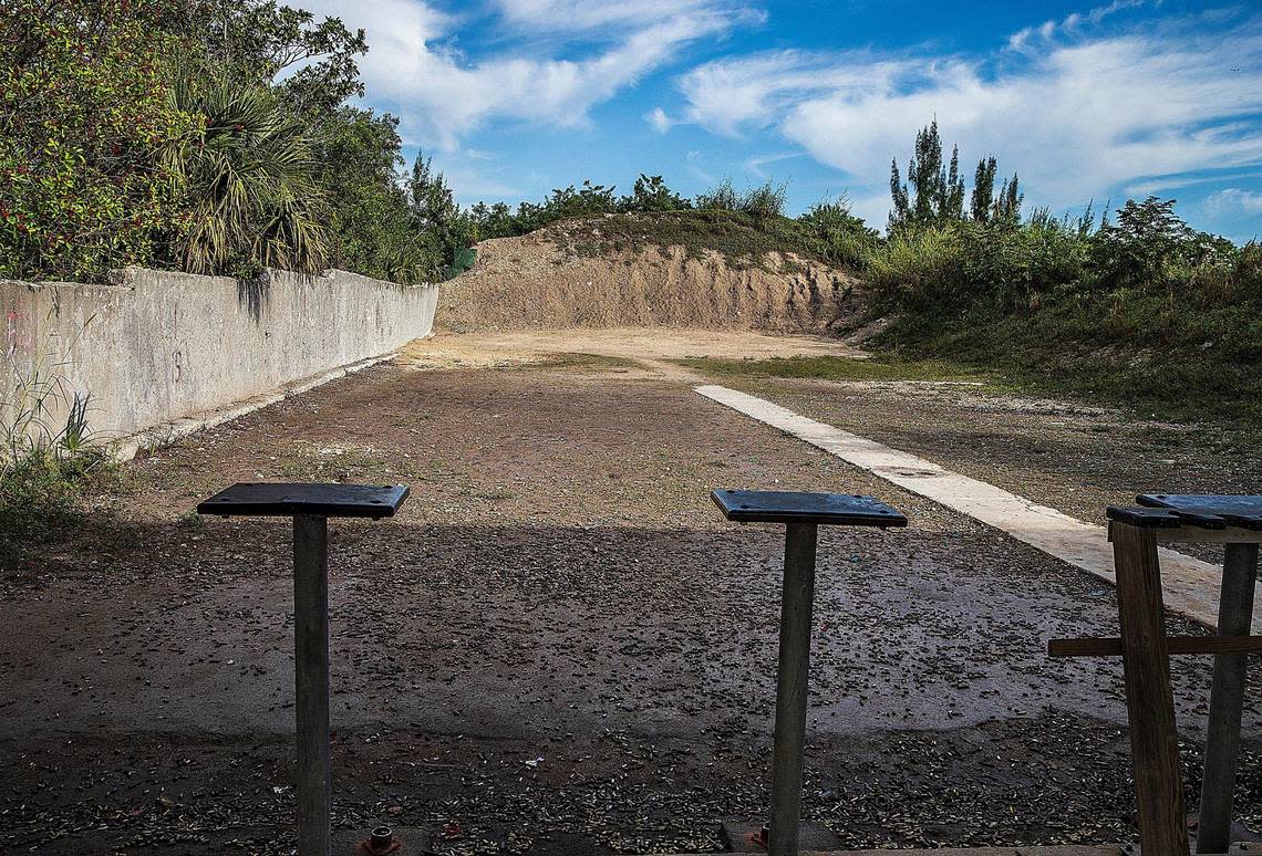 The tactical range area at the Miami-Dade Trail Glades Firing Range where a U.S. Customs and Border Protection agent was killed in a training accident.