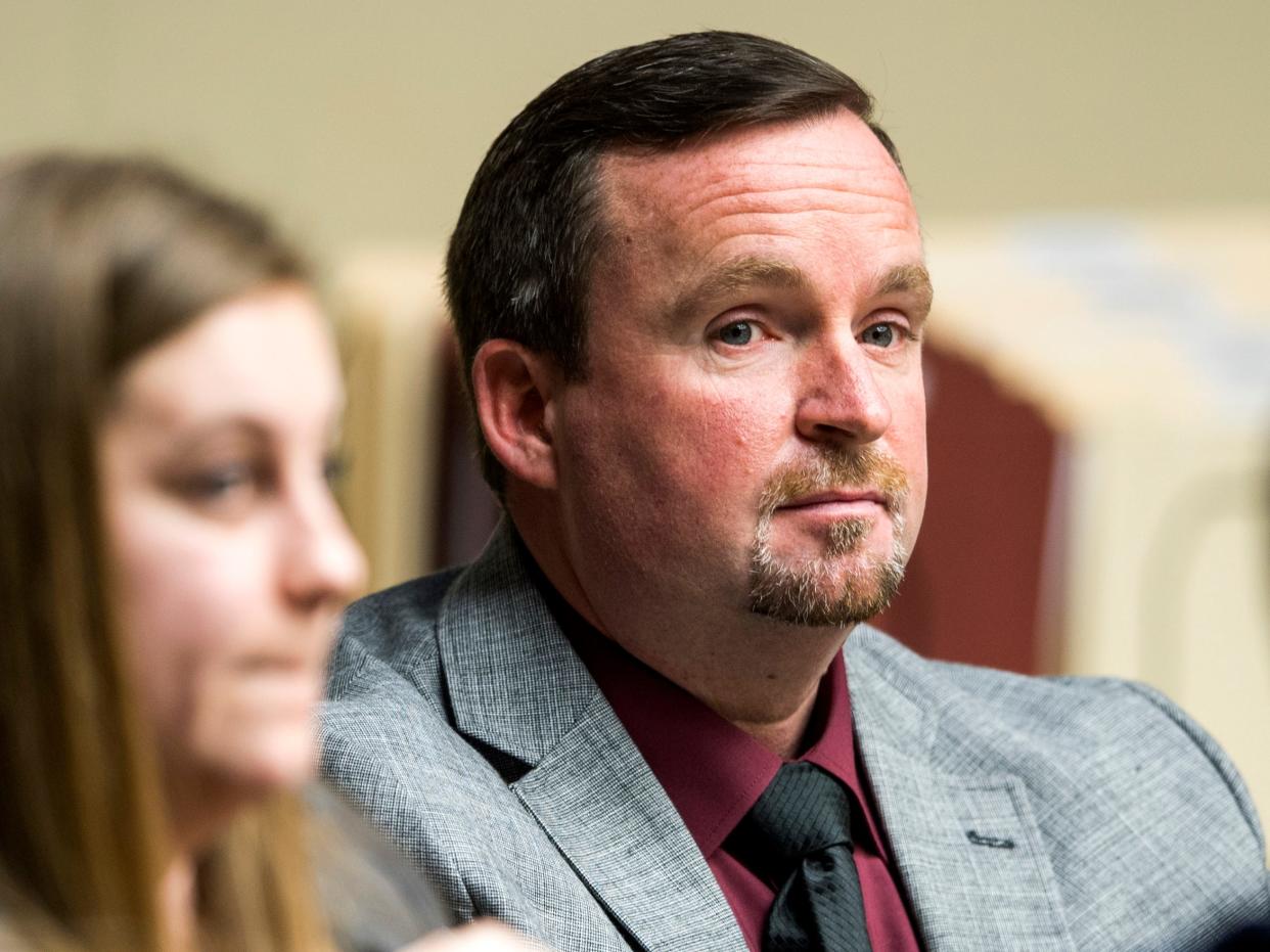 David Lynn Richards during his trial in Knox County Criminal Court on Friday, February 8, 2019.