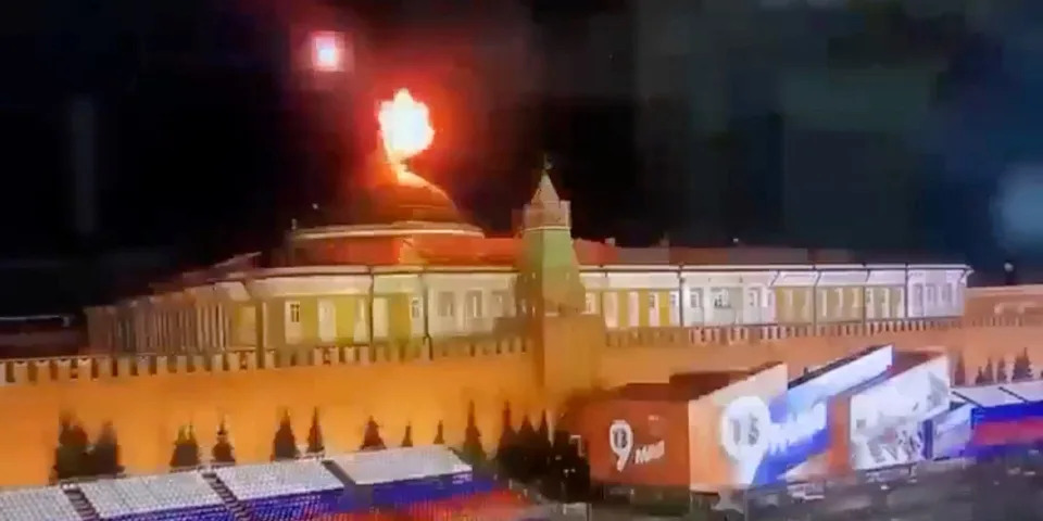 kremlin explosion drones ukraine russia
