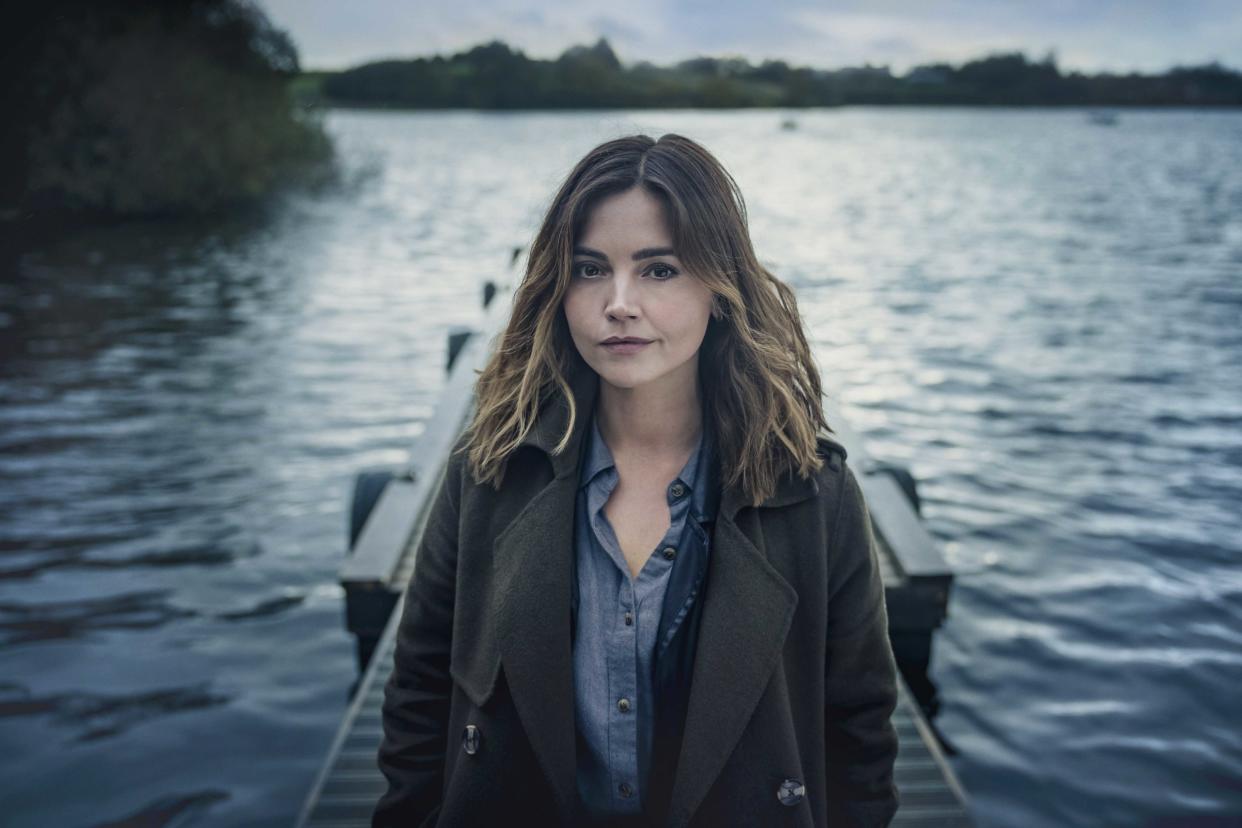 Jenna Coleman plays a rookie detective in new BBC drama The Jetty. (BBC)