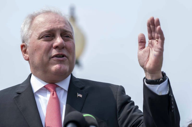 House Majority Leader Steve Scalise said late Thursday he was dropping out of the race to be House speaker. He had announced his intentions to run for the post just a day earlier. File Photo by Bonnie Cash/UPI