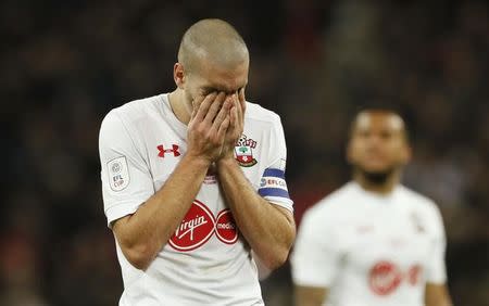 Britain Soccer Football - Southampton v Manchester United - EFL Cup Final - Wembley Stadium - 26/2/17 Southampton's Oriol Romeu looks dejected after the game Action Images via Reuters / John Sibley Livepic