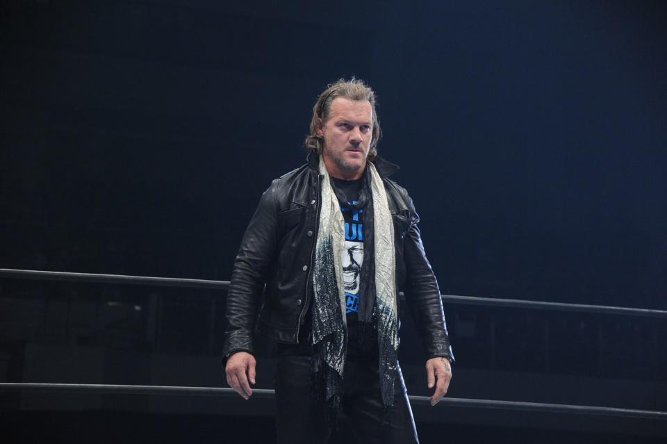 WWE legend Chris Jericho will face Kenny Omega at New Japan Pro Wrestling’s Wrestle Kingdom on Jan. 4. (TV Asahi/NJPW)