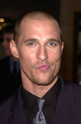 Matthew McConaughey at the Century City premiere of Columbia's The Wedding Planner Photo by Steve Granitz/WireImage.com