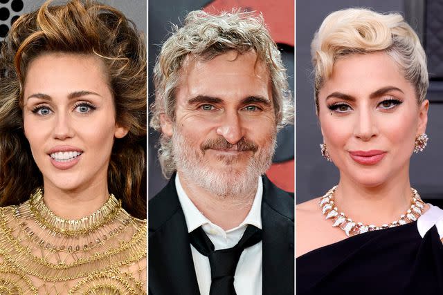 <p>Lionel Hahn/Getty; Borja B. Hojas/WireImage; Frazer Harrison/Getty</p> Miley Cyrus at the 2024 Grammys on Feb. 4 2024; Joaquin Phoenix at the 'Napoleon' premiere on Nov. 20, 2023; Lady Gaga at the 2022 Grammys on April 3, 2022